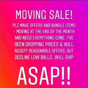 📦 Moving Sale! 🎉